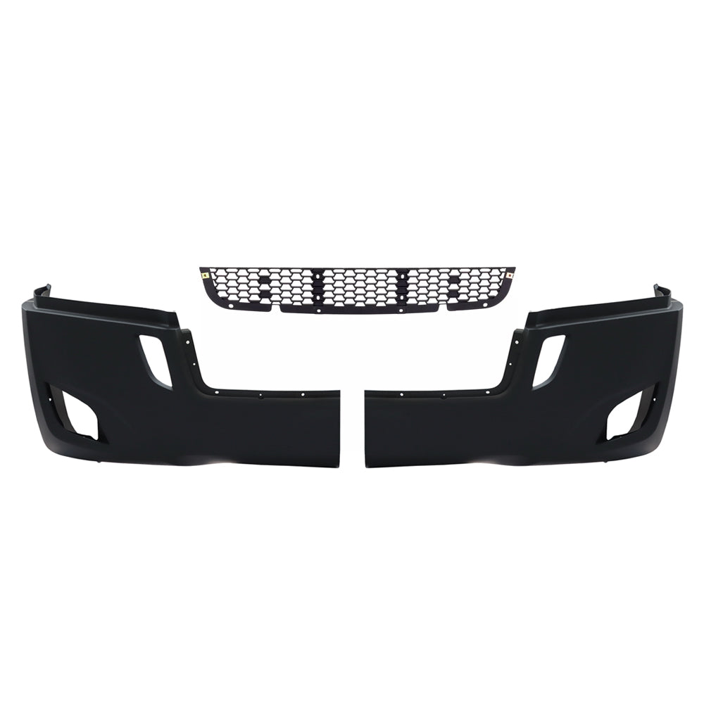 Bumper Assembly With Fog Light Holes Compatible With Freightliner Cascadia 2018+