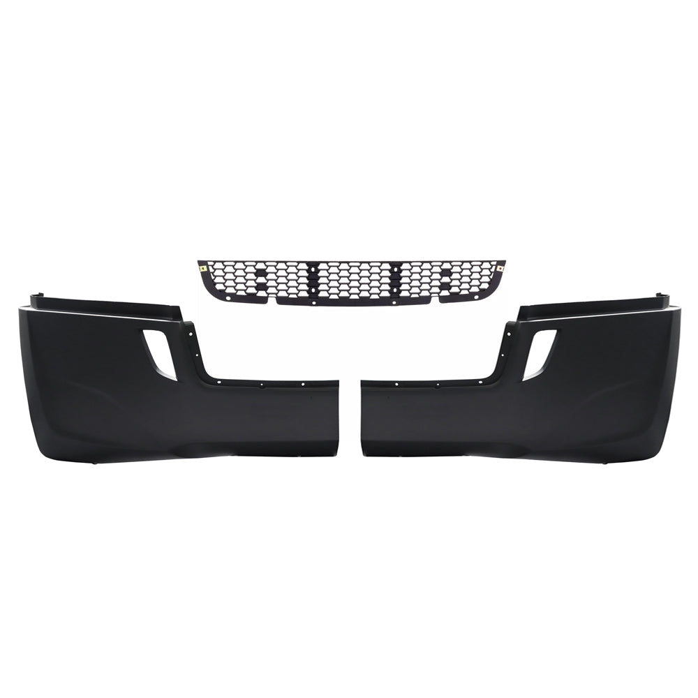 Bumper Assembly Without Fog Light Holes Compatible With Freightliner Cascadia 2018+