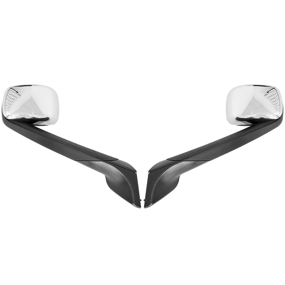 Hood Mirrors for Freightliner Cascadia 2018+, Chrome Hood Mirrors Fit for Freightliner Cascadia 2018+