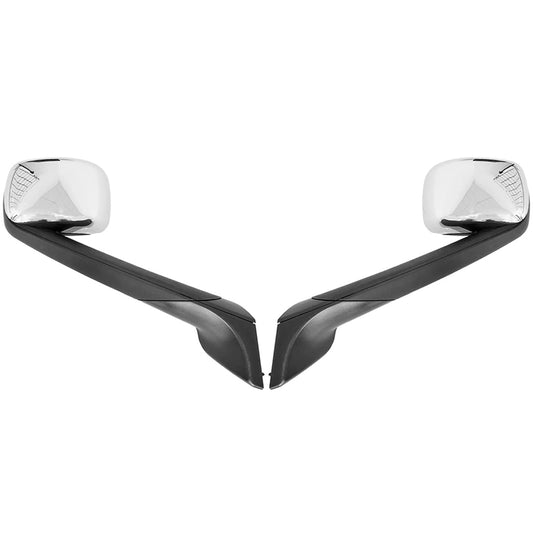 Hood Mirrors for Freightliner Cascadia 2018+, Chrome Hood Mirrors Fit for Freightliner Cascadia 2018+