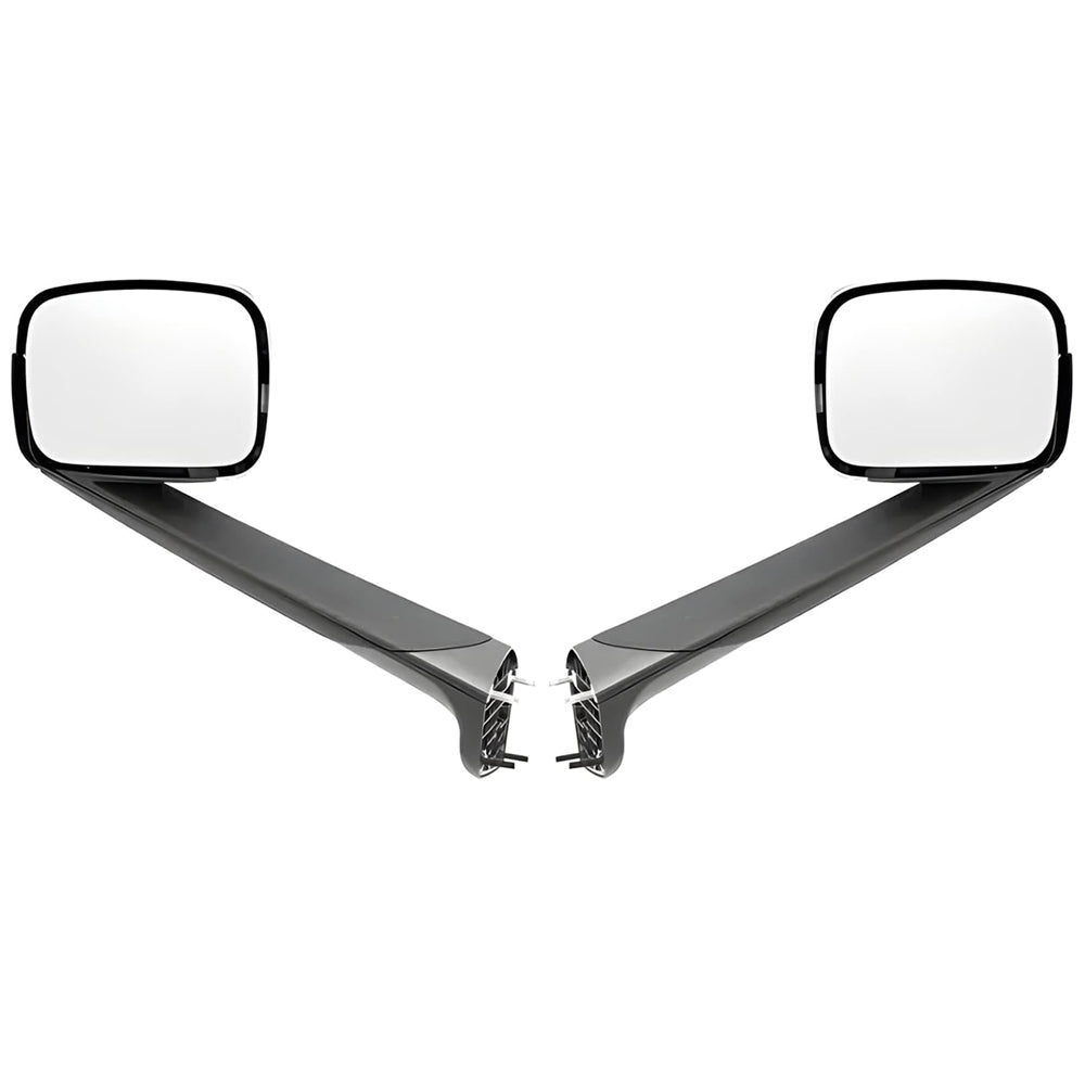 Hood Mirrors for Freightliner Cascadia 2018+, Chrome Hood Mirrors Fit for Freightliner Cascadia 2018+