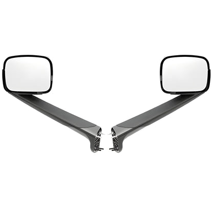 Hood Mirrors for Freightliner Cascadia 2018+, Chrome Hood Mirrors Fit for Freightliner Cascadia 2018+