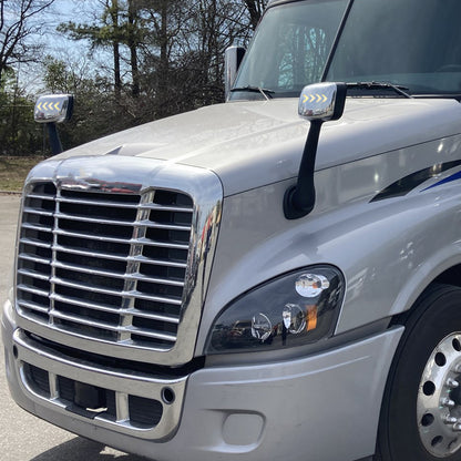 Compatible avec les rétroviseurs de capot Freightliner Cascadia 2008-2016 avec clignotant