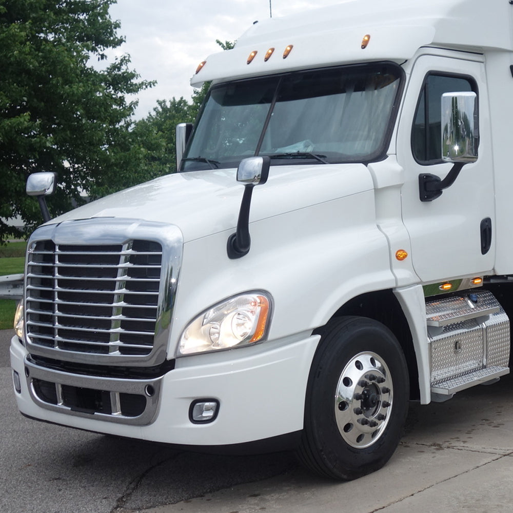 Chrome Hood Mirrors Fit for Freightliner Cascadia 2008-2017