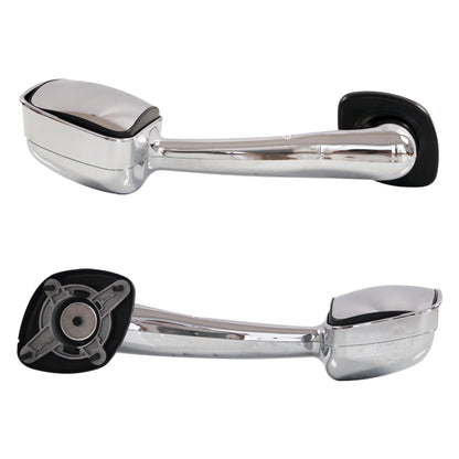 Complete Chrome Hood Mirrors Compatible With Freightliner Cascadia 2008-2017
