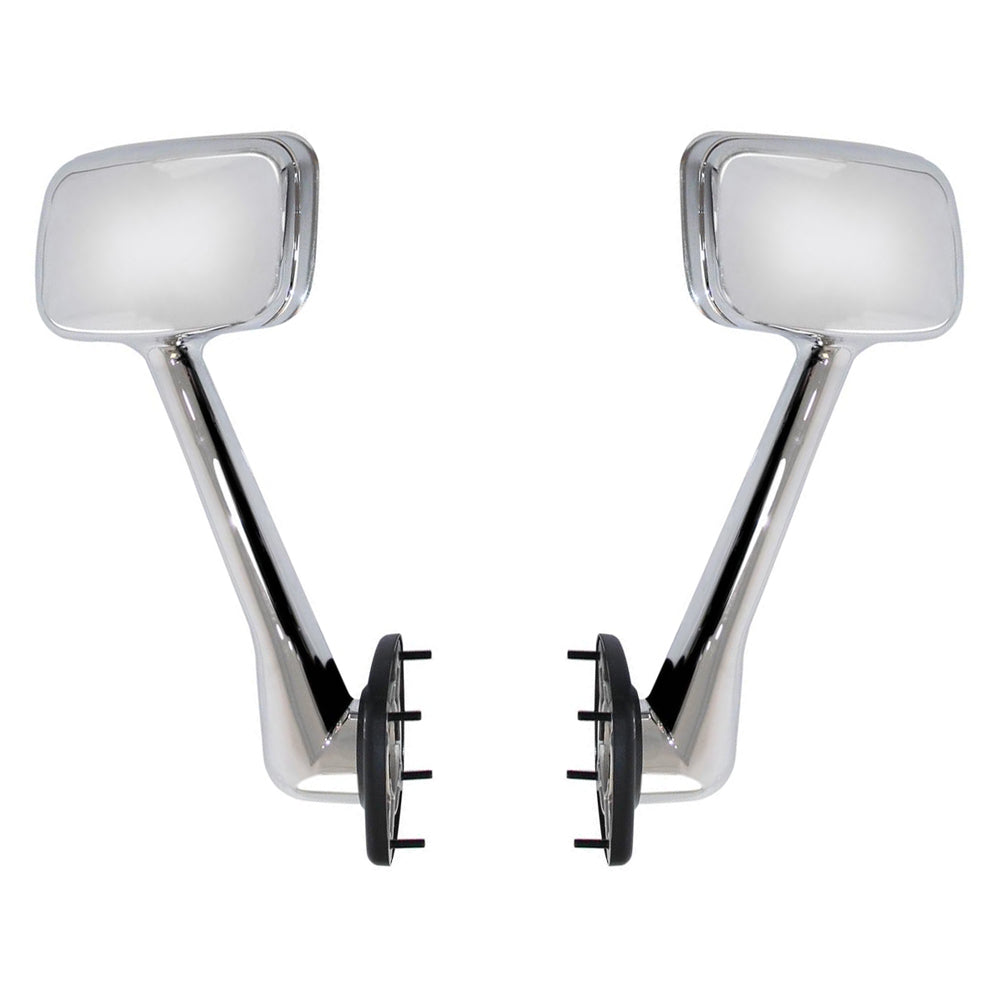 Complete Chrome Hood Mirrors Compatible With Freightliner Cascadia 2008-2017