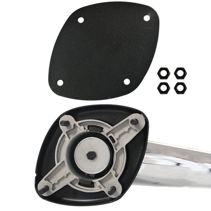 Complete Chrome Hood Mirrors Compatible With Freightliner Cascadia 2008-2017
