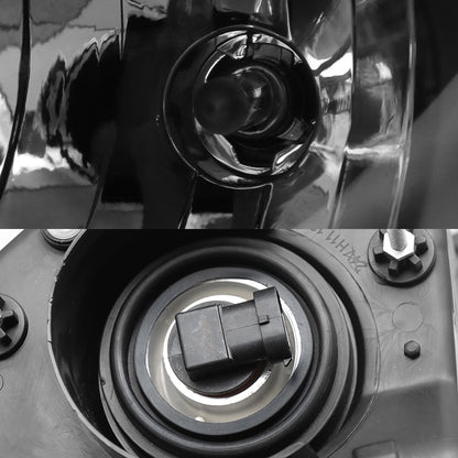 Black Headlights for Freightliner Cascadia 2008-2017, Black Chrome Headlights Assembly fit for Freightliner Cascadia 2008-2017