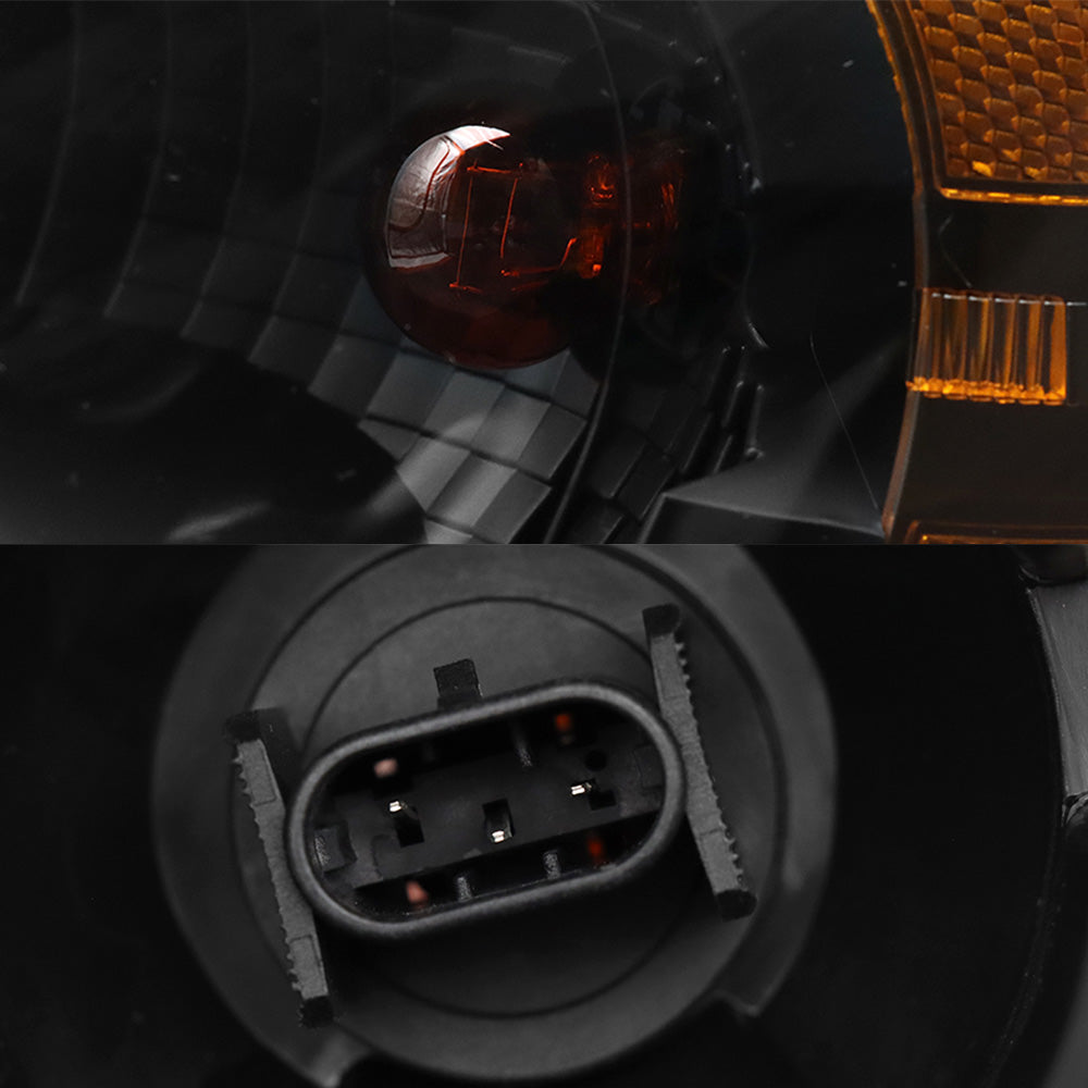 Black Headlights for Freightliner Cascadia 2008-2017, Black Chrome Headlights Assembly fit for Freightliner Cascadia 2008-2017