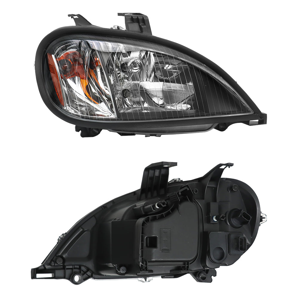 Compatible avec les phares halogènes noirs Freightliner Columbia