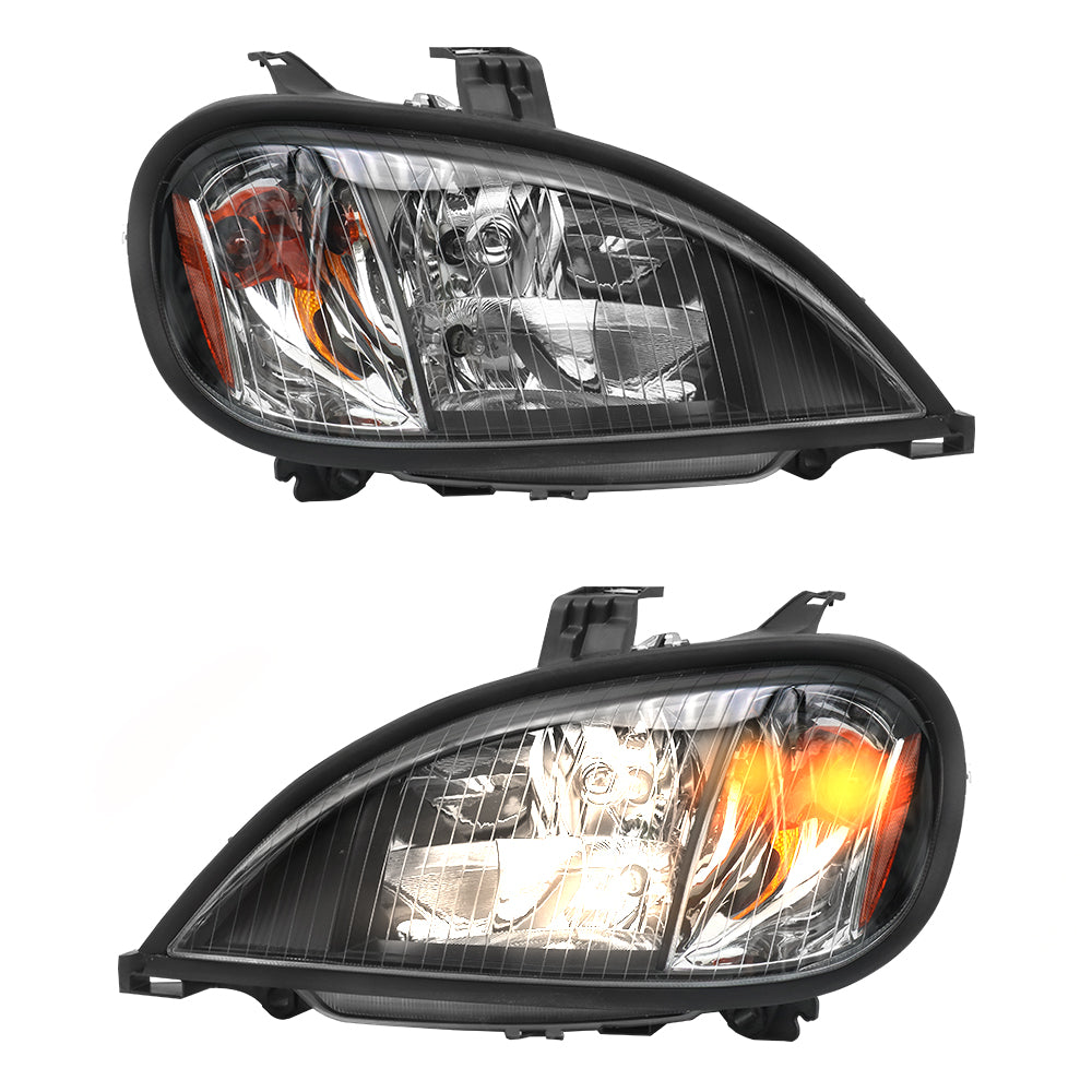 Compatible avec les phares halogènes noirs Freightliner Columbia