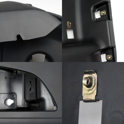 Black Corner Side Bumper Compatible With 2018+ Volvo VNL With Fog Light Hole Left Driver Side