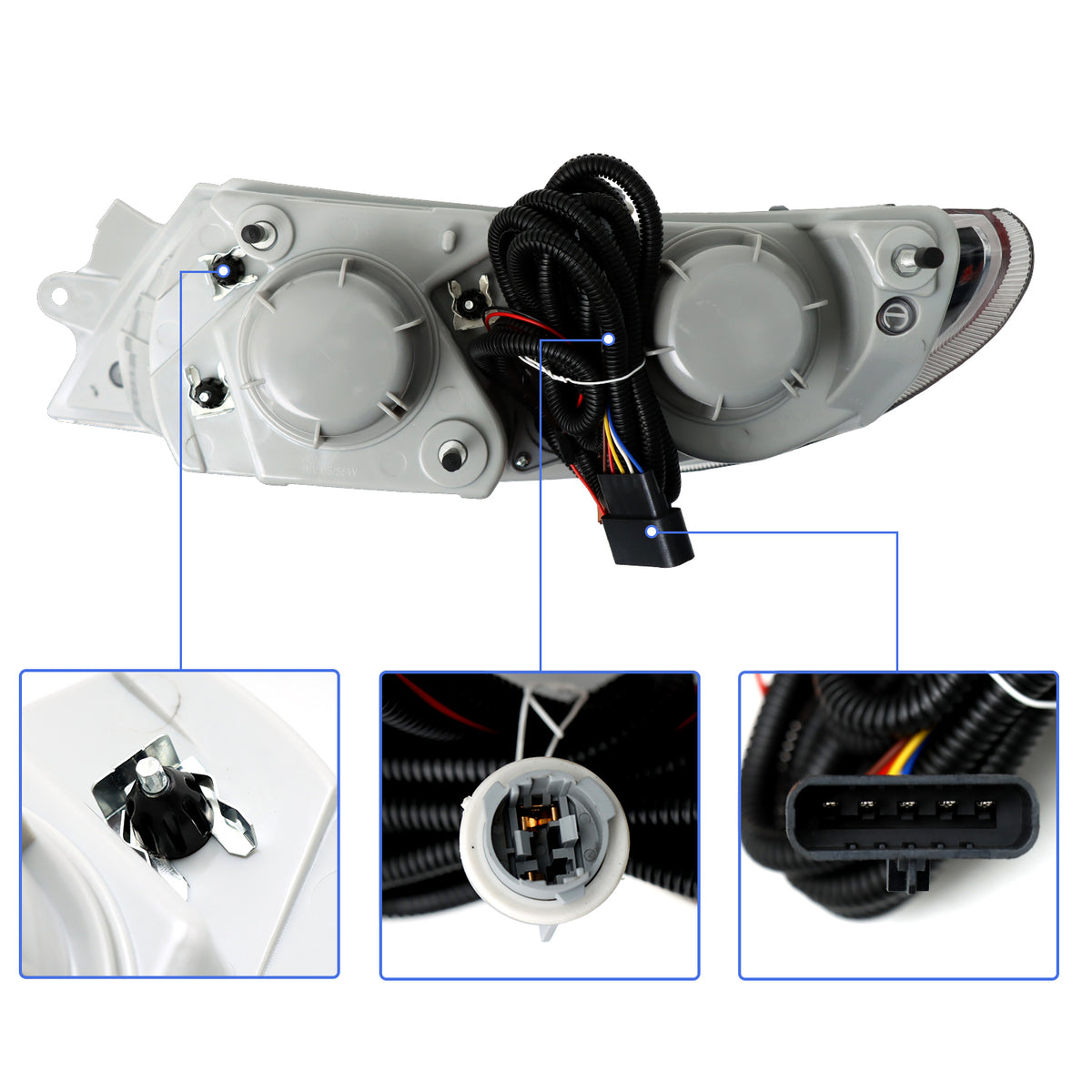 LED Headlight for International Durastar 4200/4300, LED Headlight Assembly Compatible With International Durastar 4200/4300 2002-2019