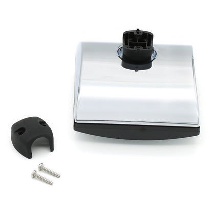 Hood Mirror for International ProStar 2008-2016, Chrome Square Convex Hood Mirror Compatible With International ProStar 2008-2016