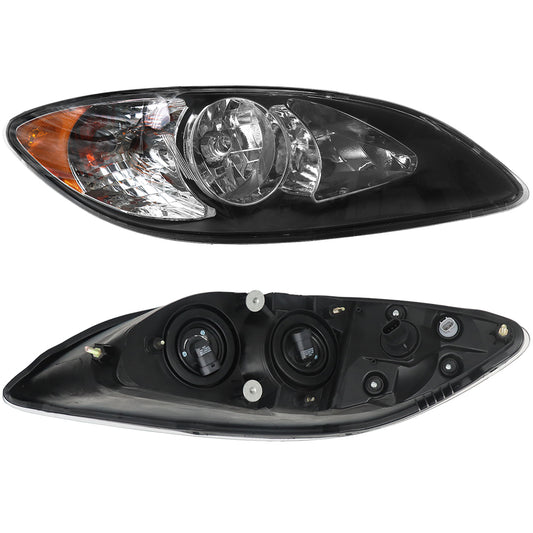Headlights for International ProStar 2008-2016, Black Headlights Assembly fit for International ProStar 2008-2016