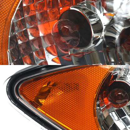 Chrome Headlights Assembly  Compatible With International ProStar 2008-2016