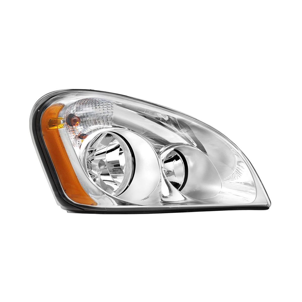 Black Headlights for Freightliner Cascadia 2008-2017, Black Chrome Headlights Assembly fit for Freightliner Cascadia 2008-2017