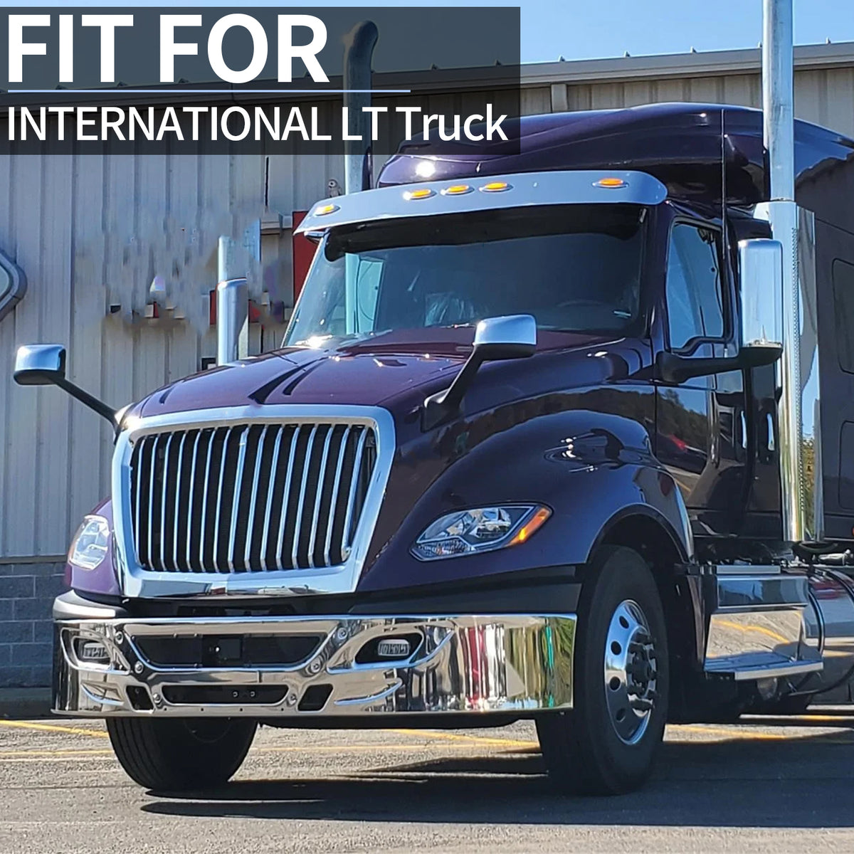Hood Mirrors Chrome for INTERNATIONAL Harvester LT625 2018+