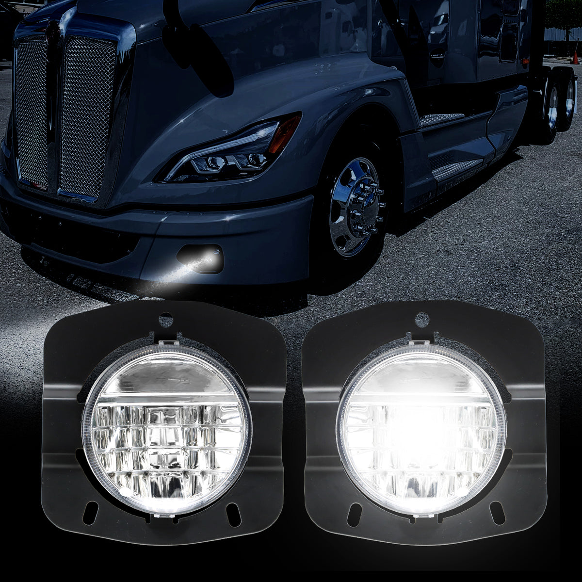 LED Fog Lights fit for Kenworth T680 2022-2024