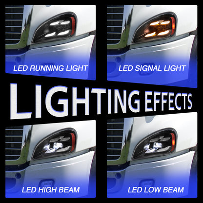 LED Headlights for Freightliner Cascadia 2008-2017